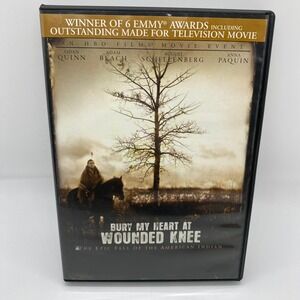 HBO Bury My Heart at Wounded Knee DVD Unisex OS Black Good Historical Drama